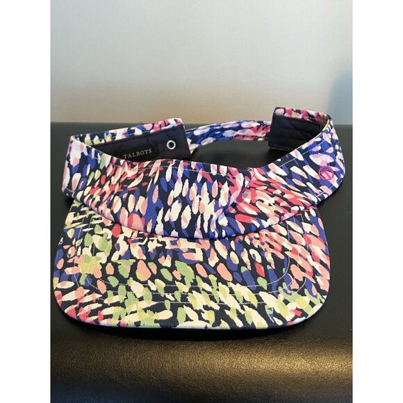 NWT Talbots Women’s Visor, Printed Cotton Adjustable, Foldable, Golf Tennis NEW - Picture 9 of 9